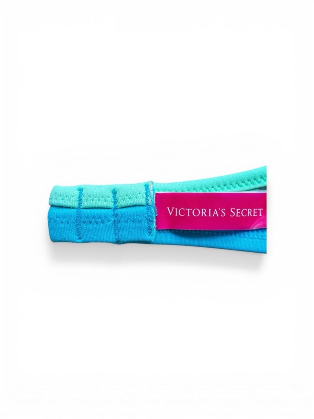 Victoria's Secret Turquoise Bikini Top/Bottom with Aqua Trim S/32B - Picture 5 of 6